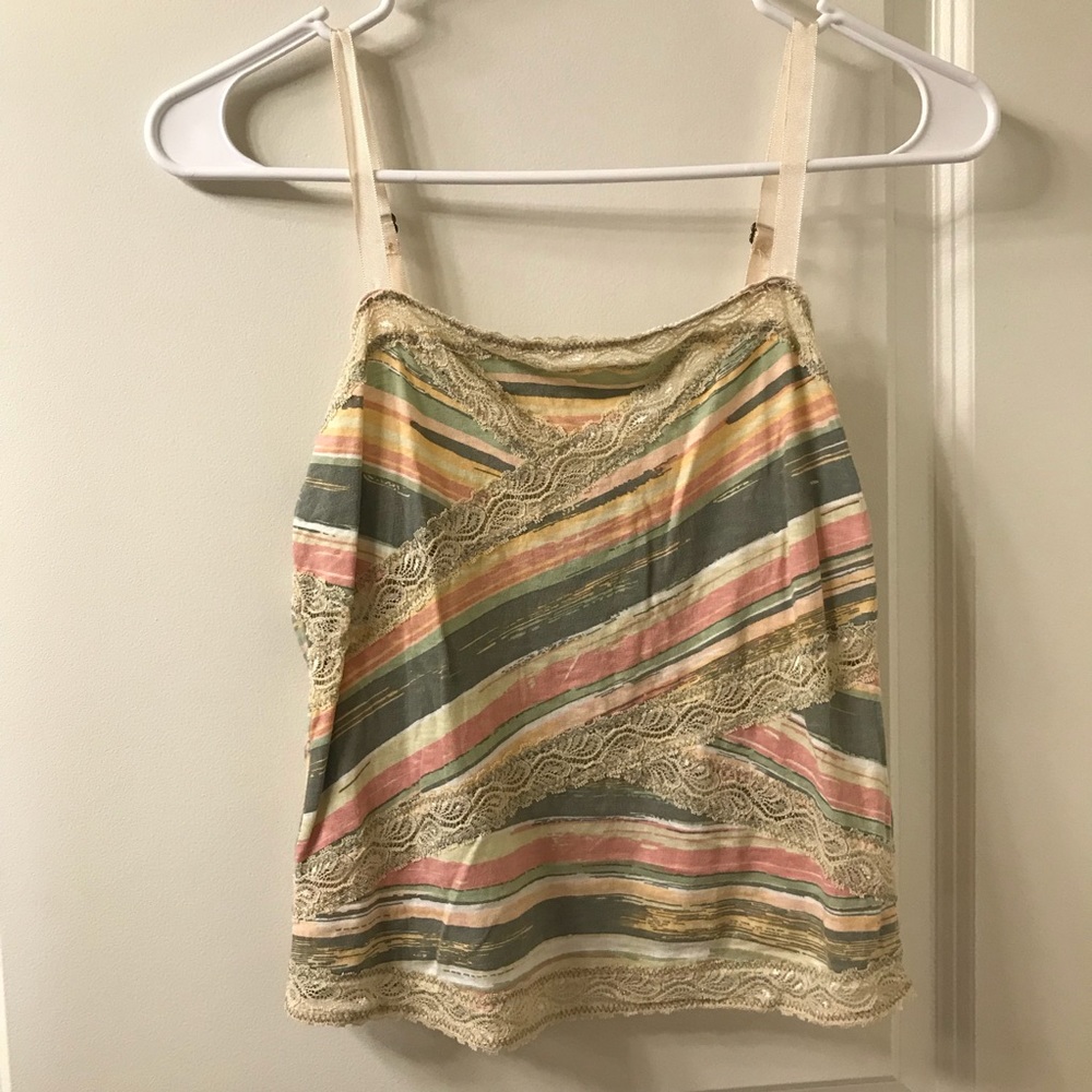 Free People Patterned Crop Top